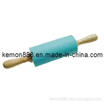 Silicon Rolling Pin-Wood Handle (60801)